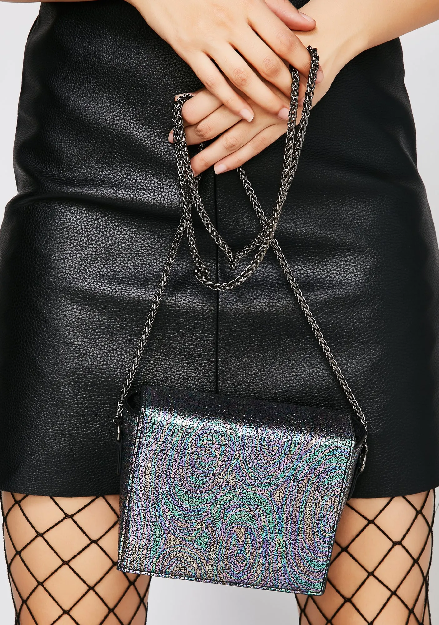 Color Coded Glitter Bag