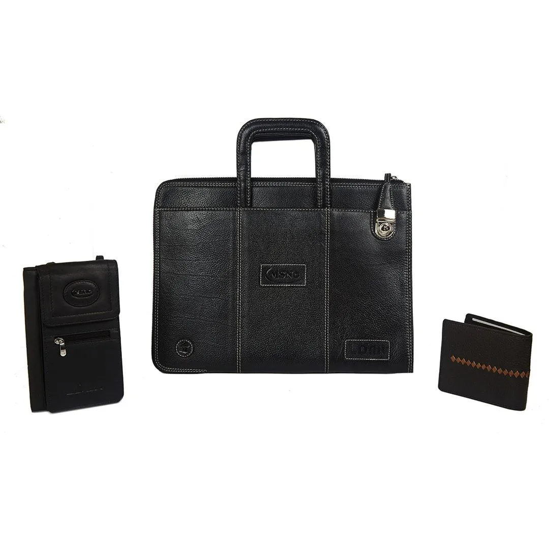 combo of Laptop Folio Bag, LT RFID Guarded (protected)passport Holder & LT RFID Guarded(protected) wallet.