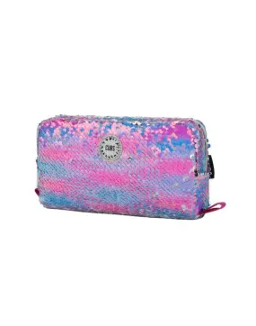 Cubs Multicolored Sequin Pencil Case