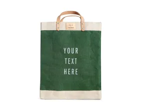 Customized Market Bag in Field Green - Wholesale