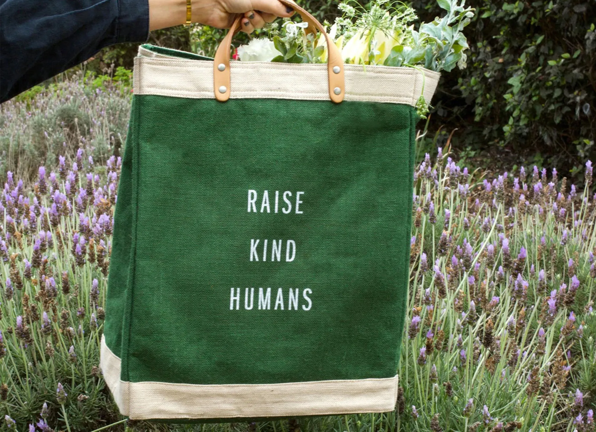 Customized Market Bag in Field Green - Wholesale