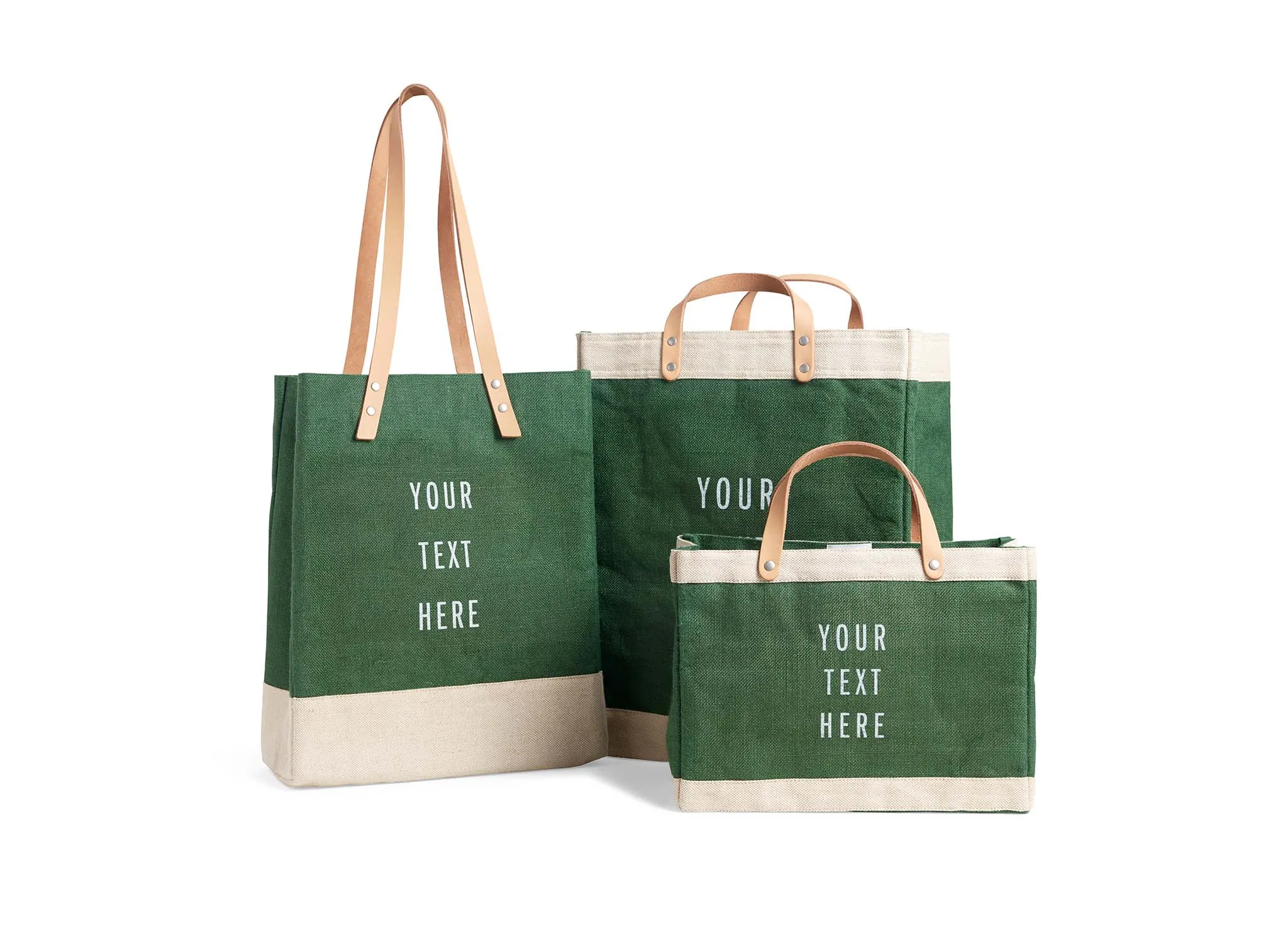 Customized Market Bag in Field Green - Wholesale