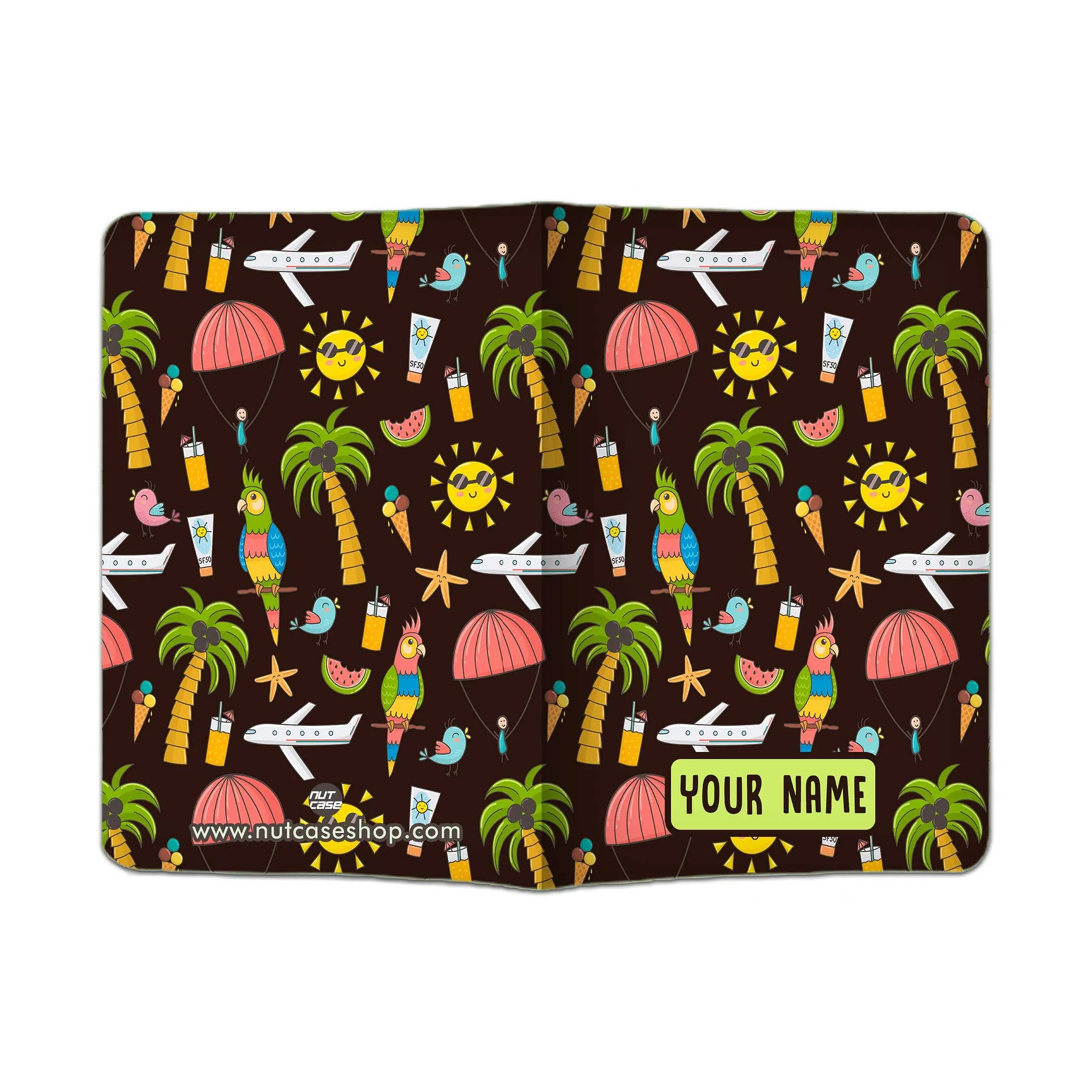 Cute Customized Travel Passport Cover  -Summer Adventure