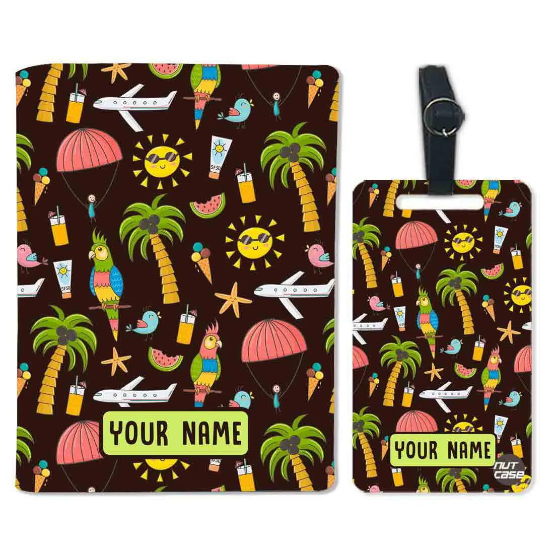 Cute Customized Travel Passport Cover  -Summer Adventure