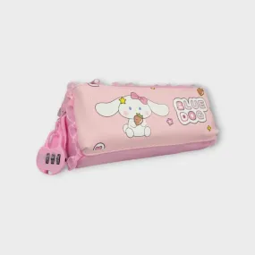 Cute Dog Pink Pencil Case