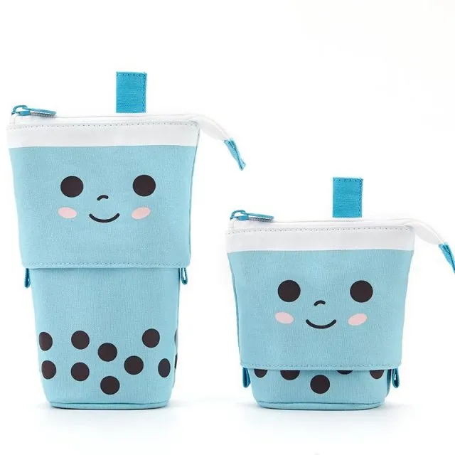 Cute Pencil Case | Telescopic Standing pencil case | School Pencil Holder Bag