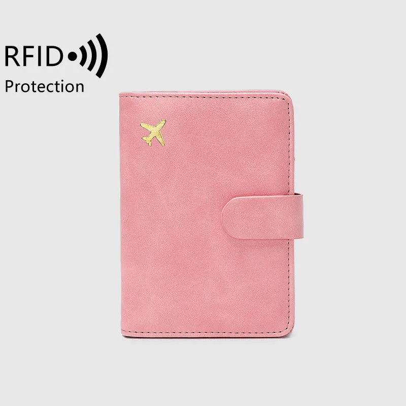 Daily Large Capacity RFID Leather Passport Holder Multifunctional Card Holder