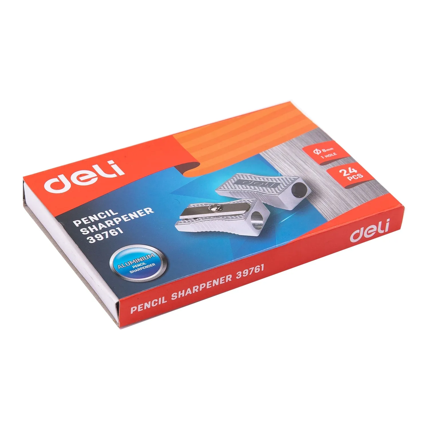 Deli Alu. 1-hole Sharpener 7mm Silver