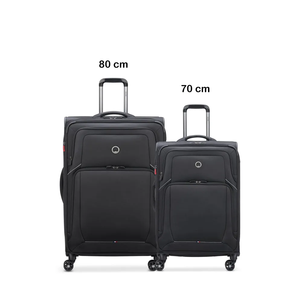 Delsey Optimax Lite 2Piece Luggage Trolley Set    Free Delsey Agreable Backpack