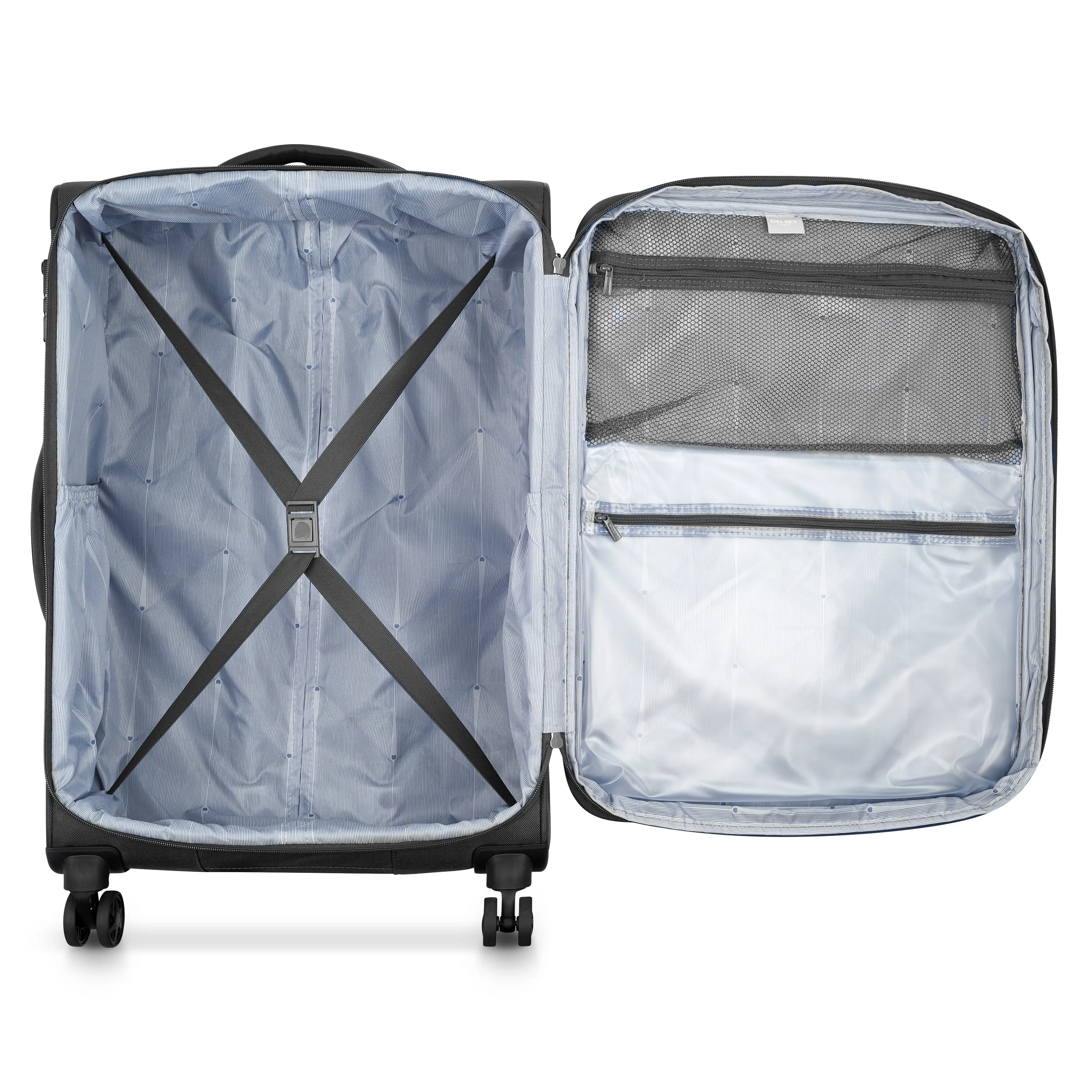 Delsey Optimax Lite 2Piece Luggage Trolley Set    Free Delsey Agreable Backpack