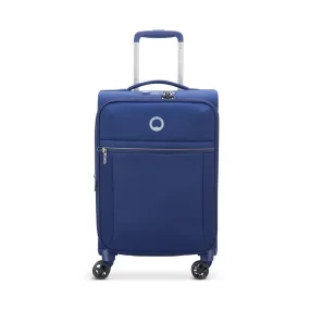 Delsey Paris Brochant 2.0 DY2256801P 55cm 4 Double Wheels Expandable Cabin Trolley Case - Blue