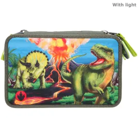 Depesche Dino World Triple Pencil Case LED