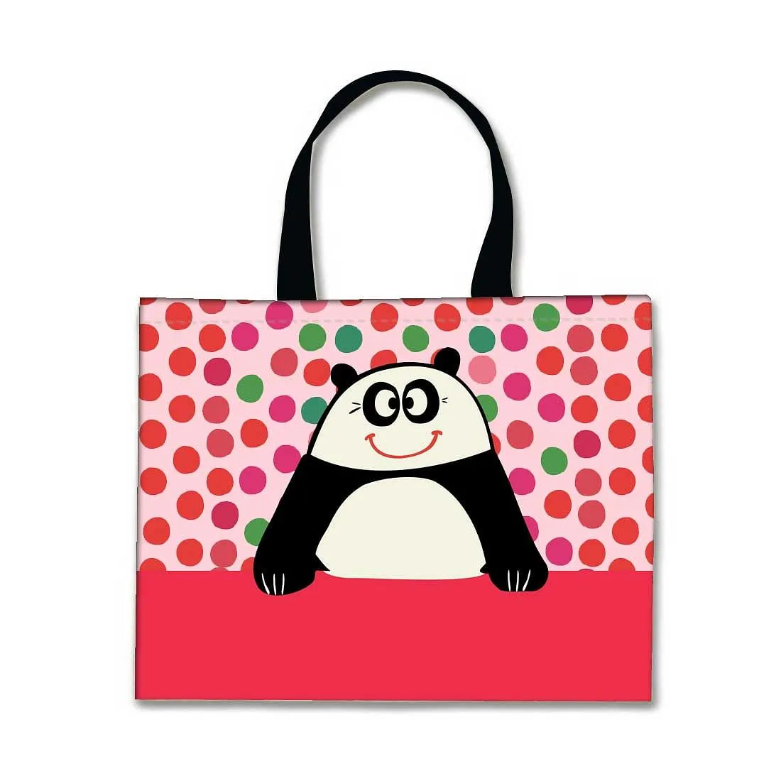 Designer Tote Bag With Zip Beach Gym Travel Bags -  Cute Panda