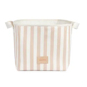 Django Toy Basket - Taupe Stripes/Natural