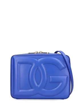 Dolce&amp;Gabbana   Large logo leather camera bag 