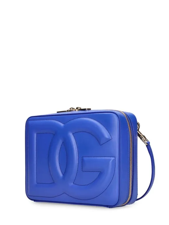 Dolce&amp;Gabbana   Large logo leather camera bag 