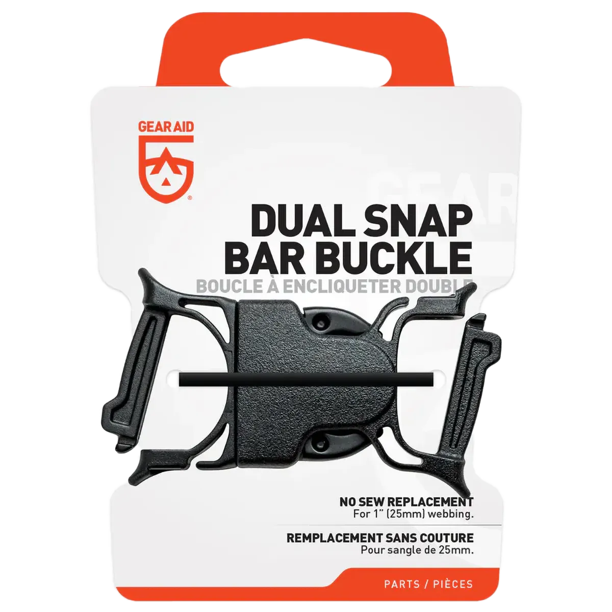 Dual Snap Bar Buckle 1"