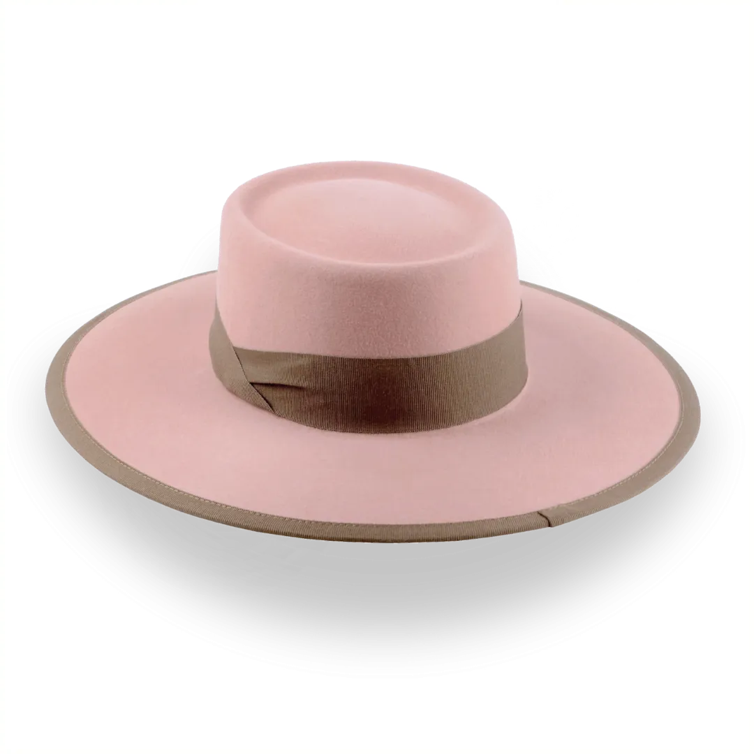 Dusty Pink Western Hat in Durable Fur Felt | The Baron