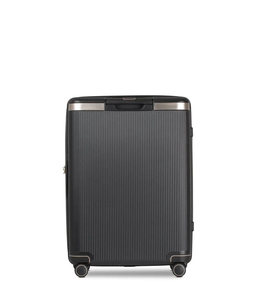 Echolac Dynasty 24" 4 Double Wheel Check-In Luggage Trolley Black-Gold - PC142 24 BLK/ GLD