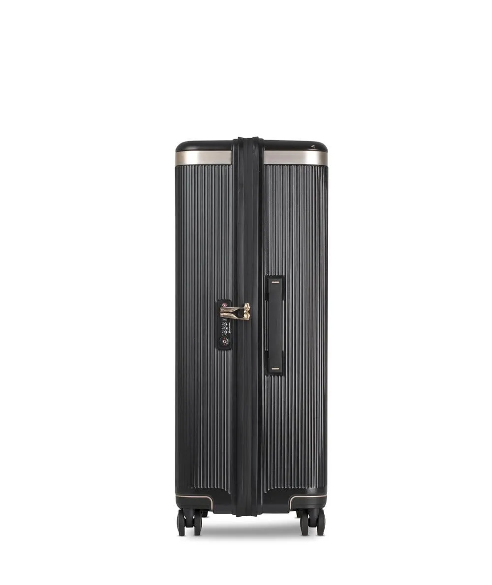 Echolac Dynasty 24" 4 Double Wheel Check-In Luggage Trolley Black-Gold - PC142 24 BLK/ GLD