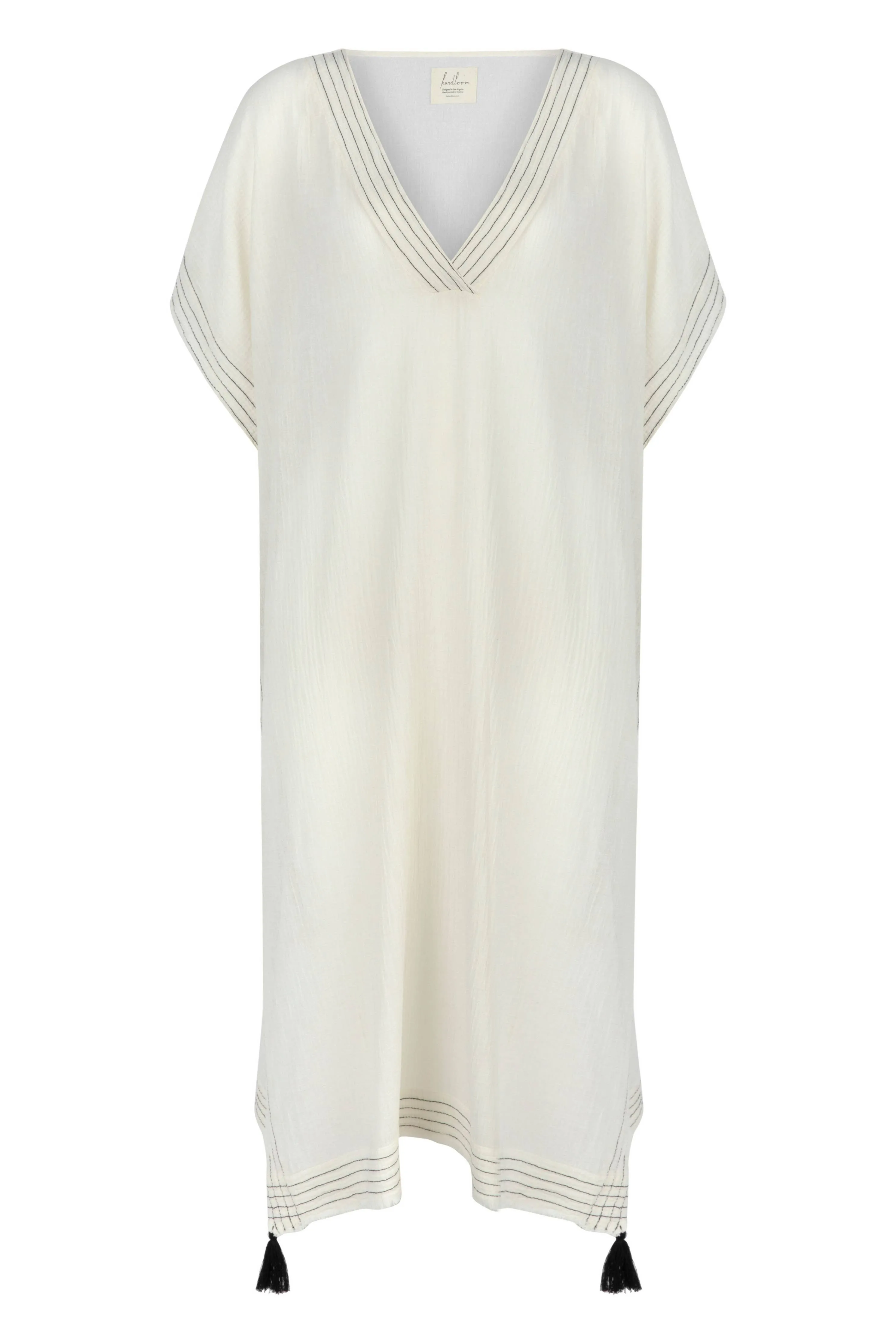 Ela Kaftan - Natural | 100% Turkish Organic Cotton Resortwear