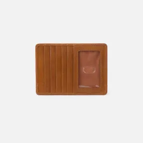 Euro Slide Card Case In Polished Leather - Truffle