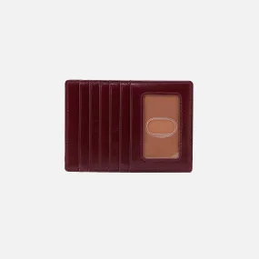 Euro Slide Card Case In Polished Leather - Winterberry