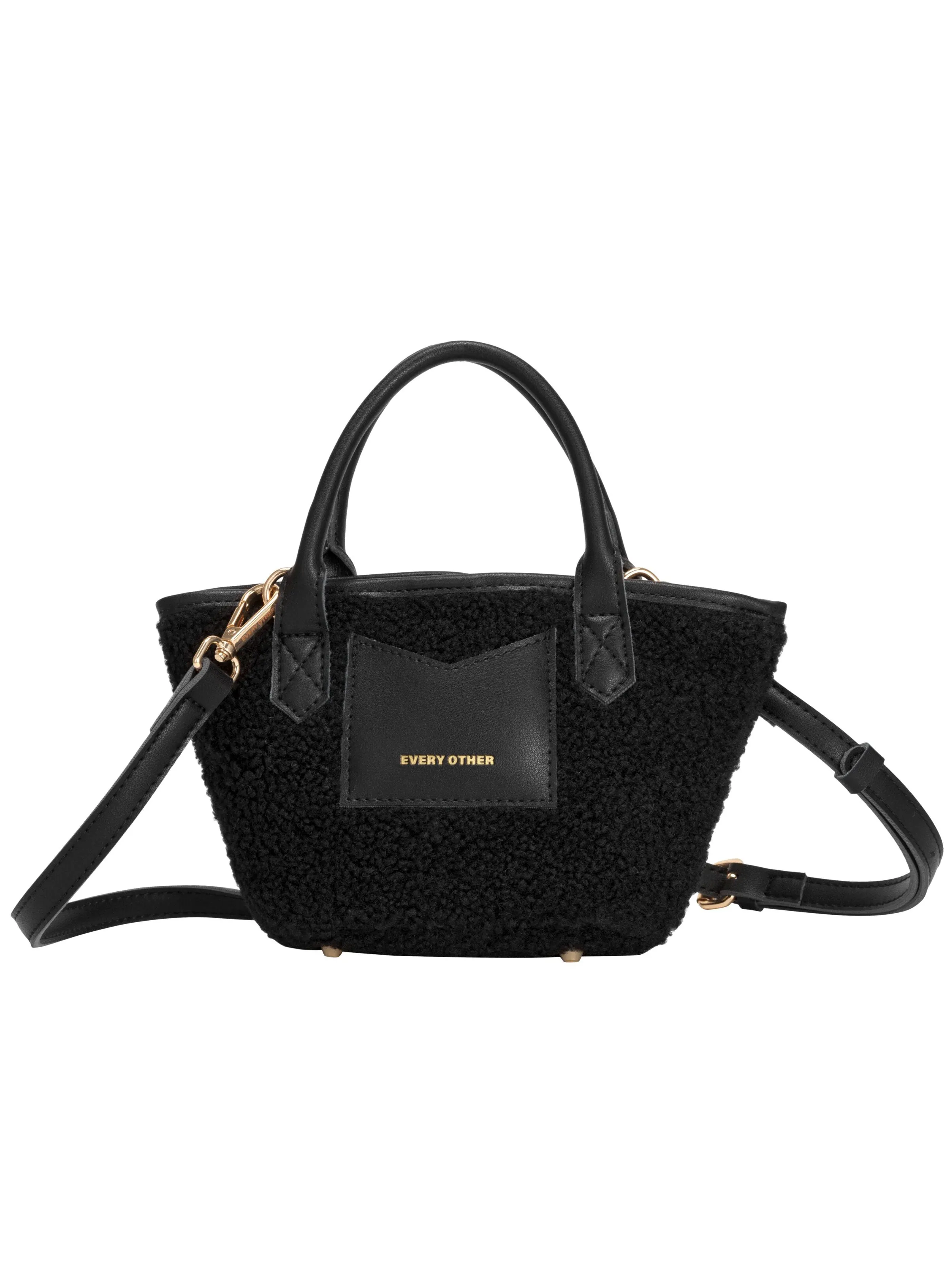 Every Other Small Bucket Bag Sherpa Black