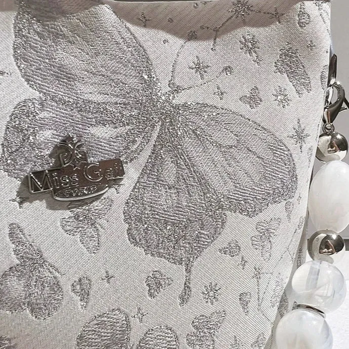 Exquisite Leather Embroidery Bucket Bag