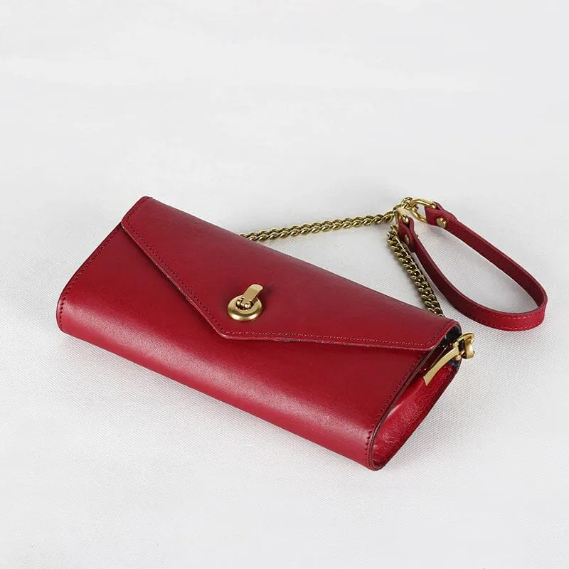 Fashion Retro Leather Shoulder Chain Women's Bag