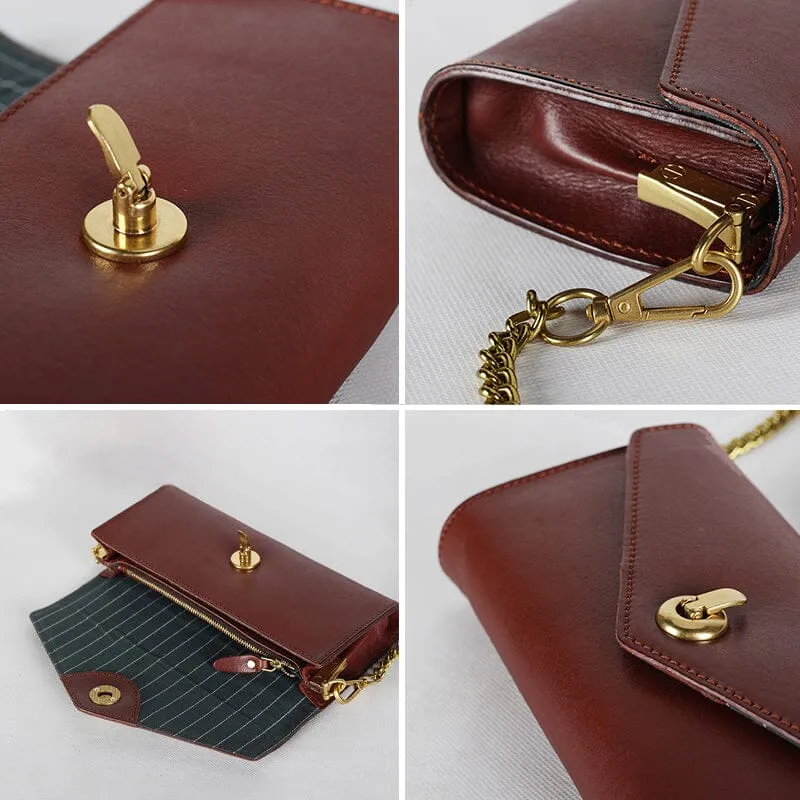 Fashion Retro Leather Shoulder Chain Women's Bag