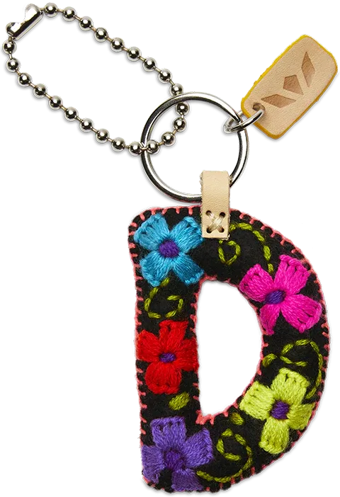 FELT ALPHABET CHARM - BLACK