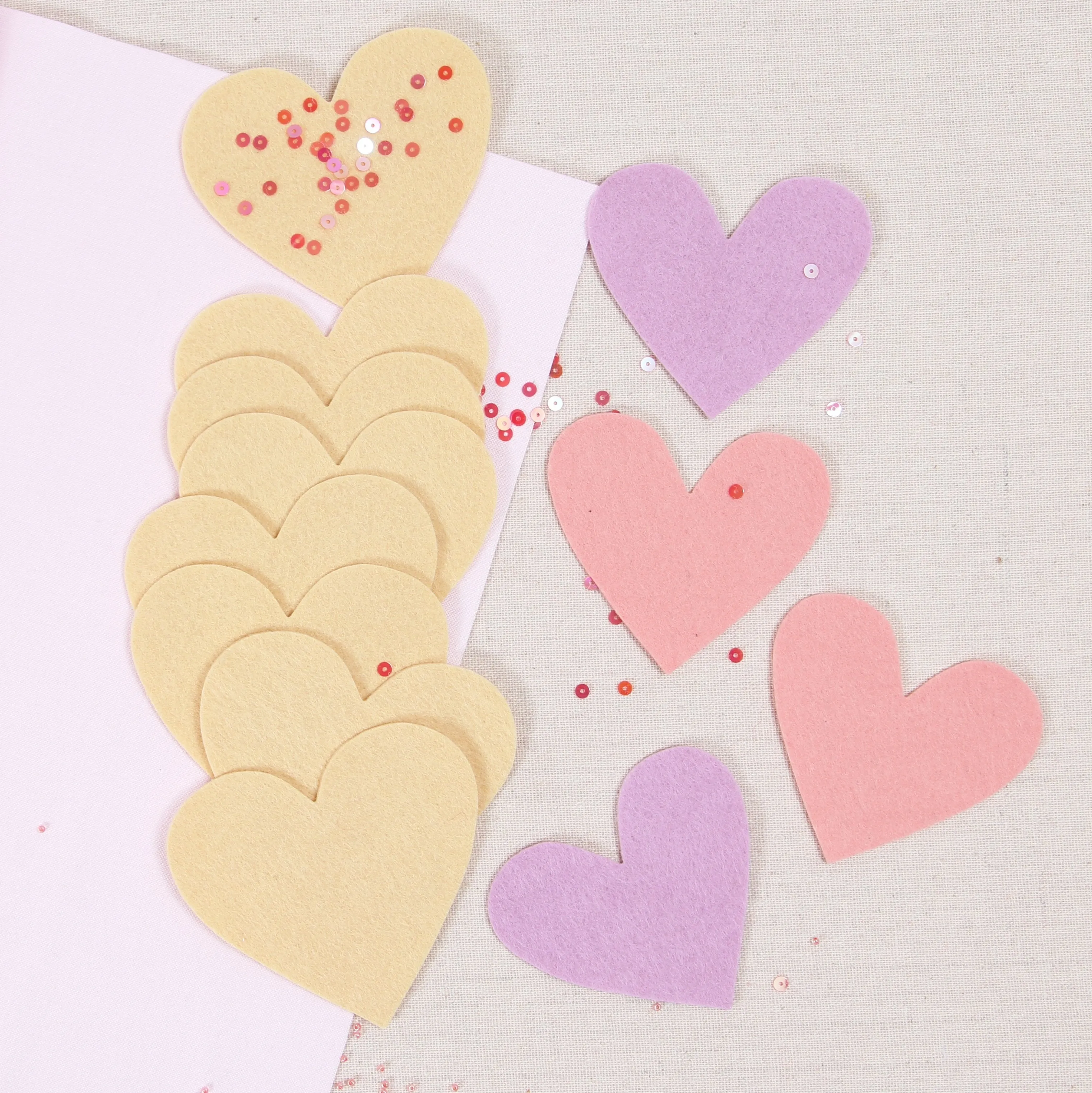 Felt-fetti Sweet Hearts, Die Cut Shapes