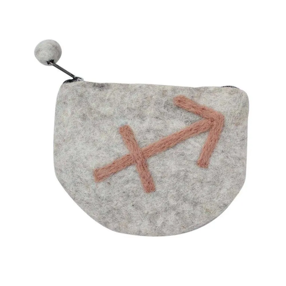 Felt Sagittarius Zodiac Coin Purse - Global Groove