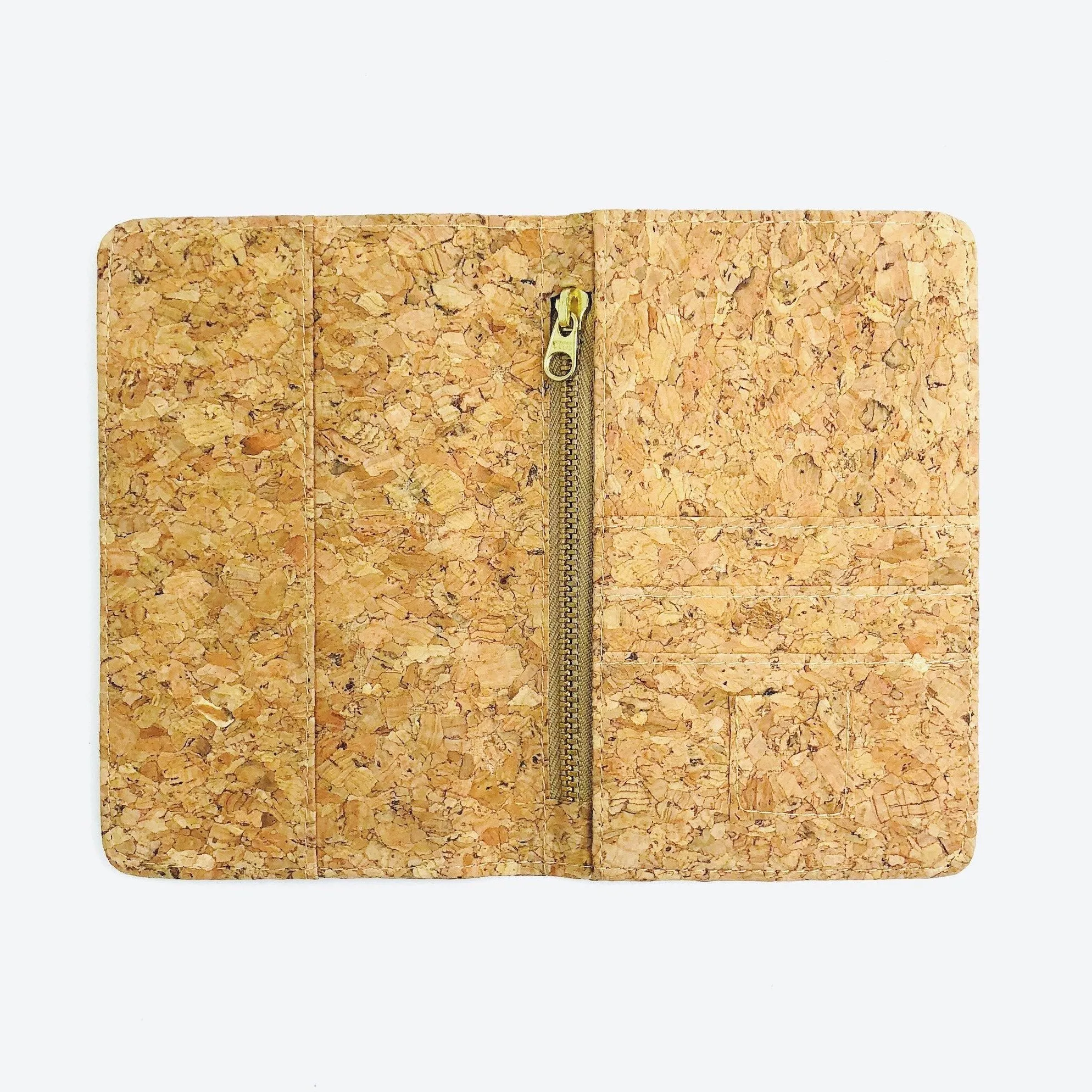 Fifi Cork Zip Passport Holder in Classic