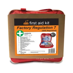 First Aid Factory Regulation 7 Nylon Red Bag