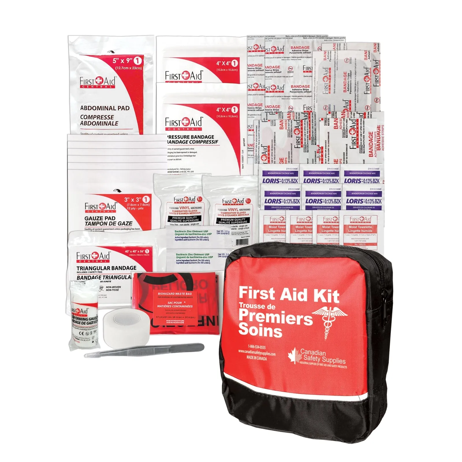 First Aid Kit Type 1 Personal as per CSA Z1220-17 Standard