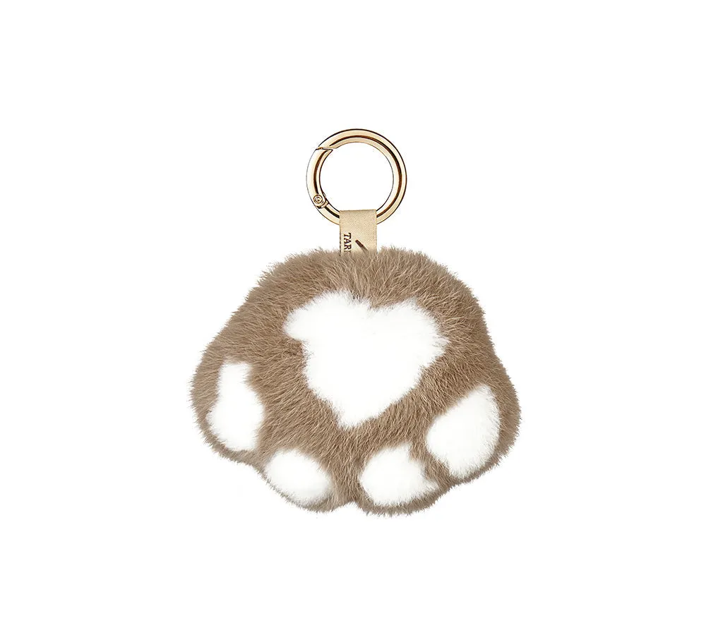 Fluffy Cat Paw Keyring Keychain Pandent Bag Cham