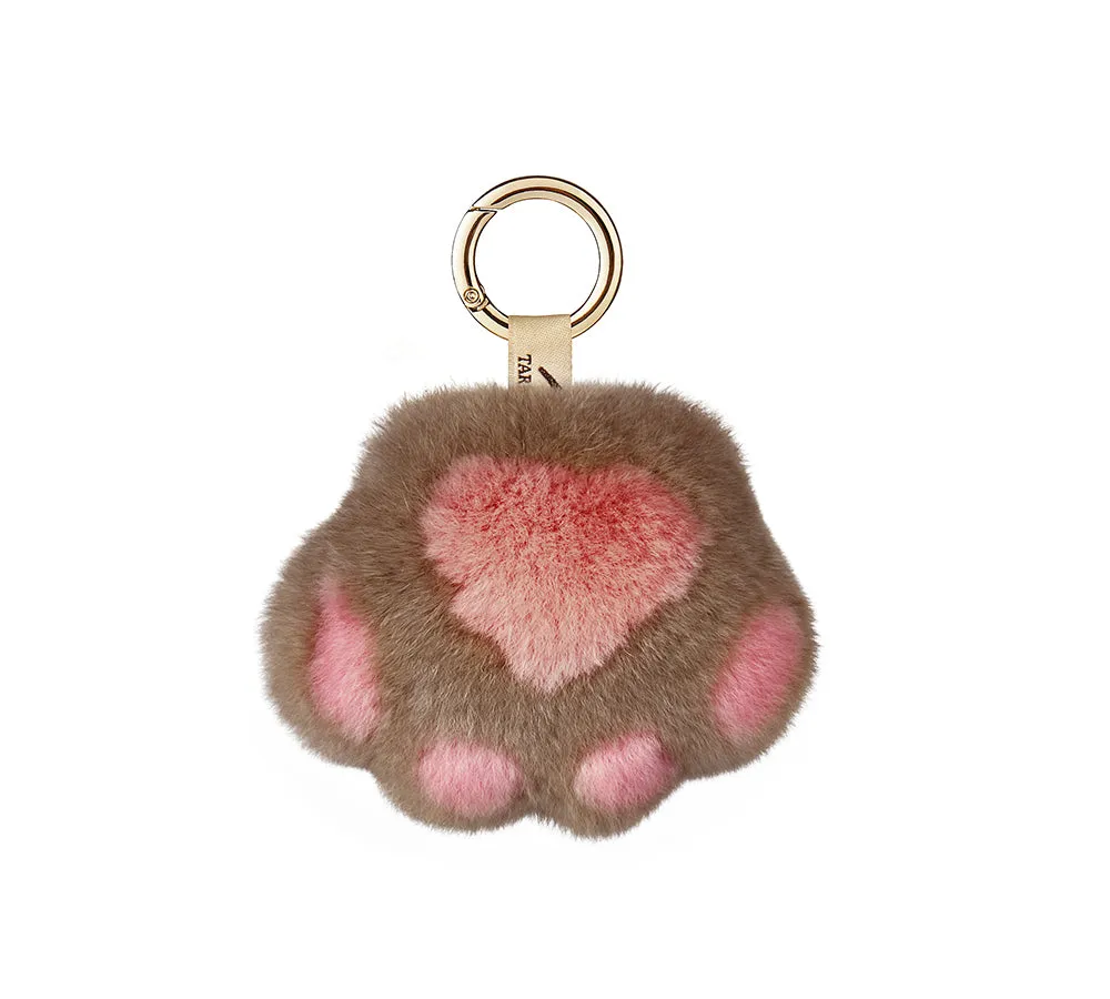 Fluffy Cat Paw Keyring Keychain Pandent Bag Cham