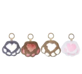 Fluffy Cat Paw Keyring Keychain Pandent Bag Cham