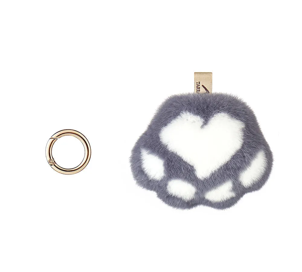 Fluffy Cat Paw Keyring Keychain Pandent Bag Cham