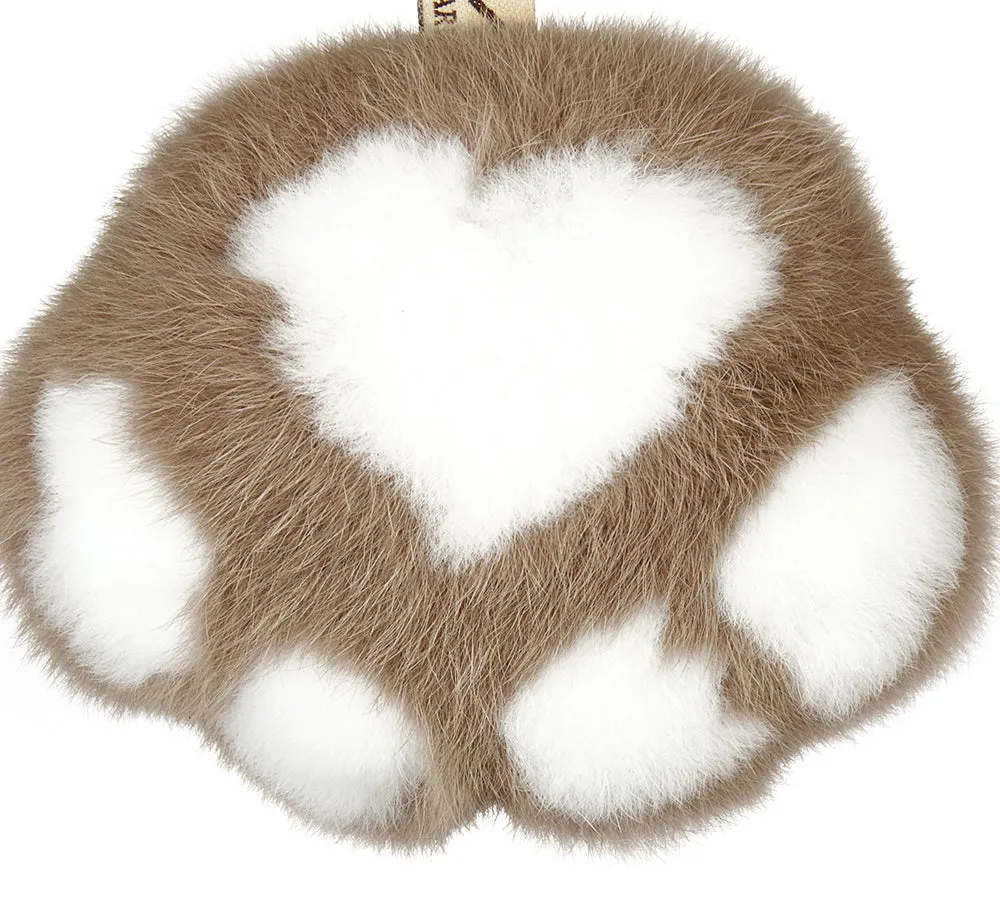 Fluffy Cat Paw Keyring Keychain Pandent Bag Cham