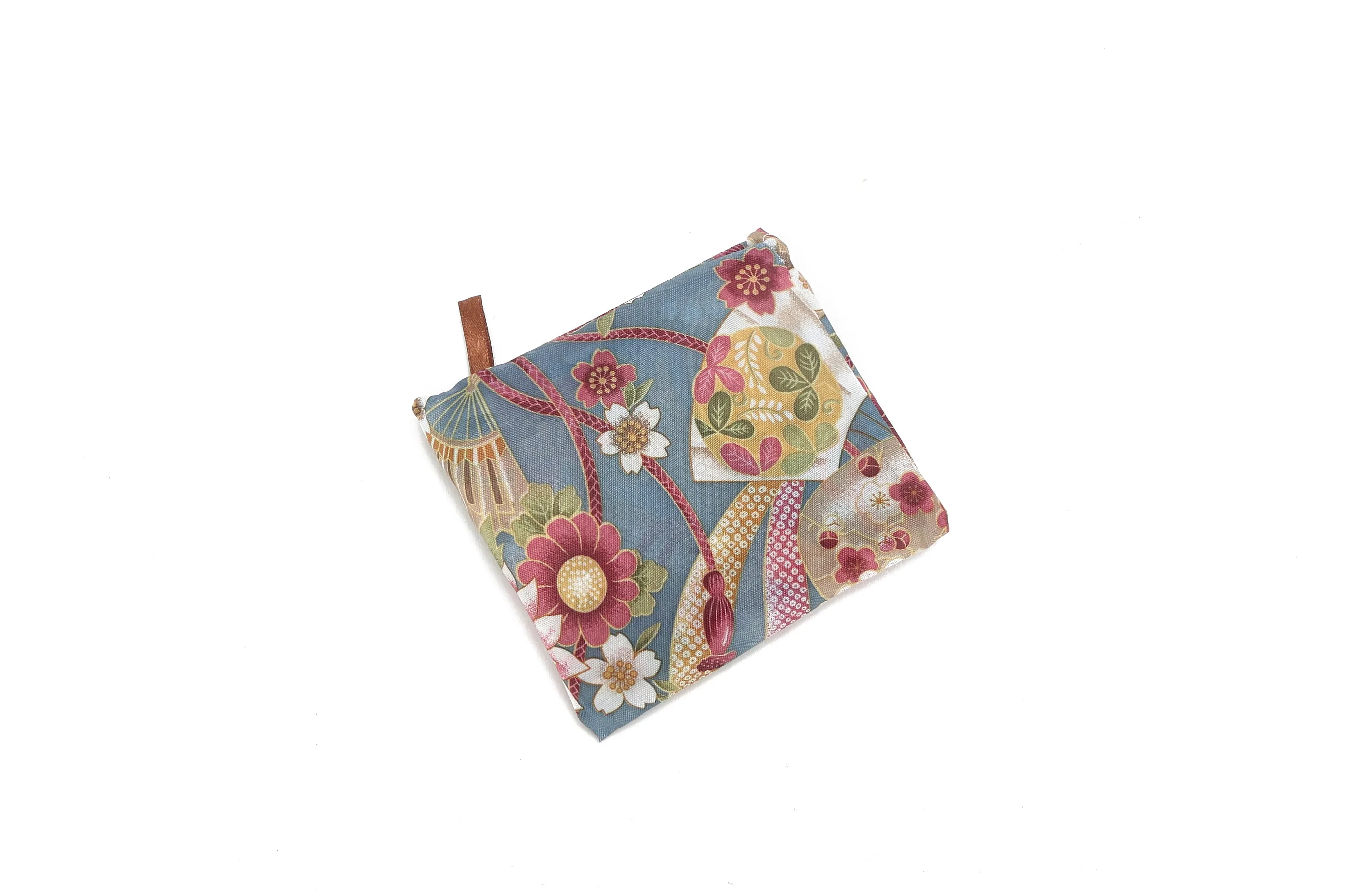 Foldable Bag Joy Japanese Floral Blue