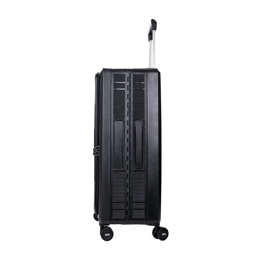 Foldable Hardcase Black Cabin Suitcase for Travel ( 24 inch-75)