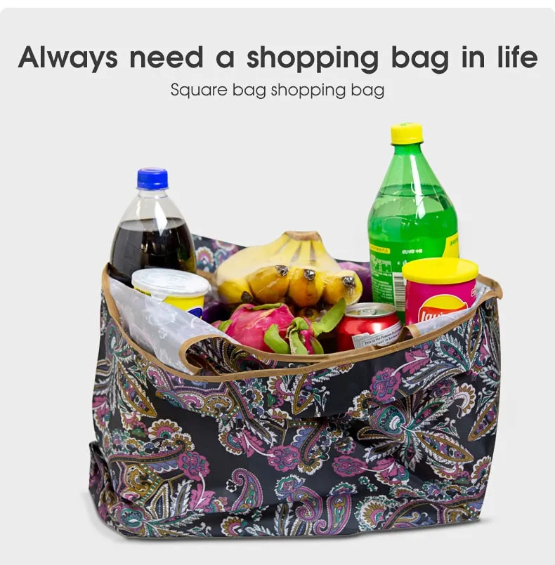 Foldable Large Thick Reusable Shopping Bag