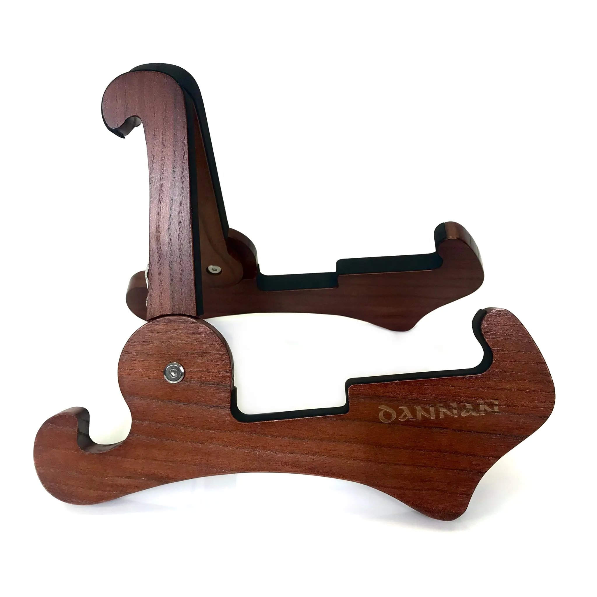 Foldable Wooden Guitar Stand by Dannan in Brown