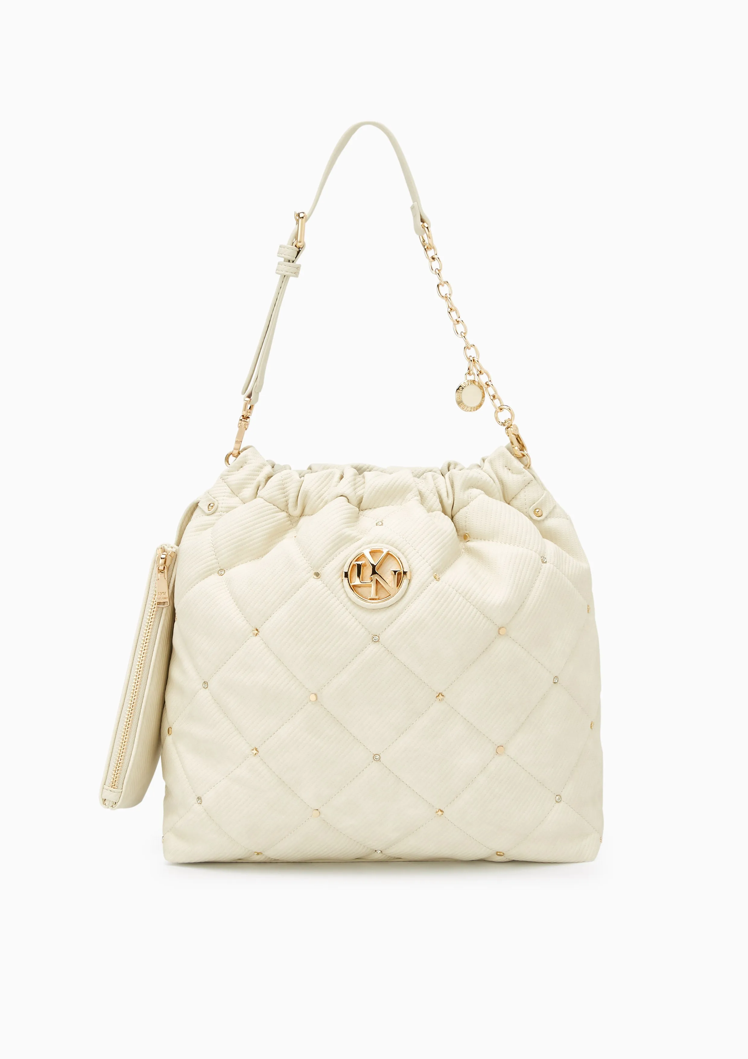 Fontia Brinkty Over Bucket Bag Ivory