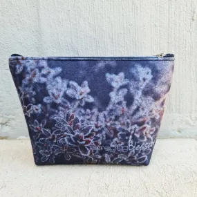 Frozen Leaves - Recycled Felt Cosmetic Bag