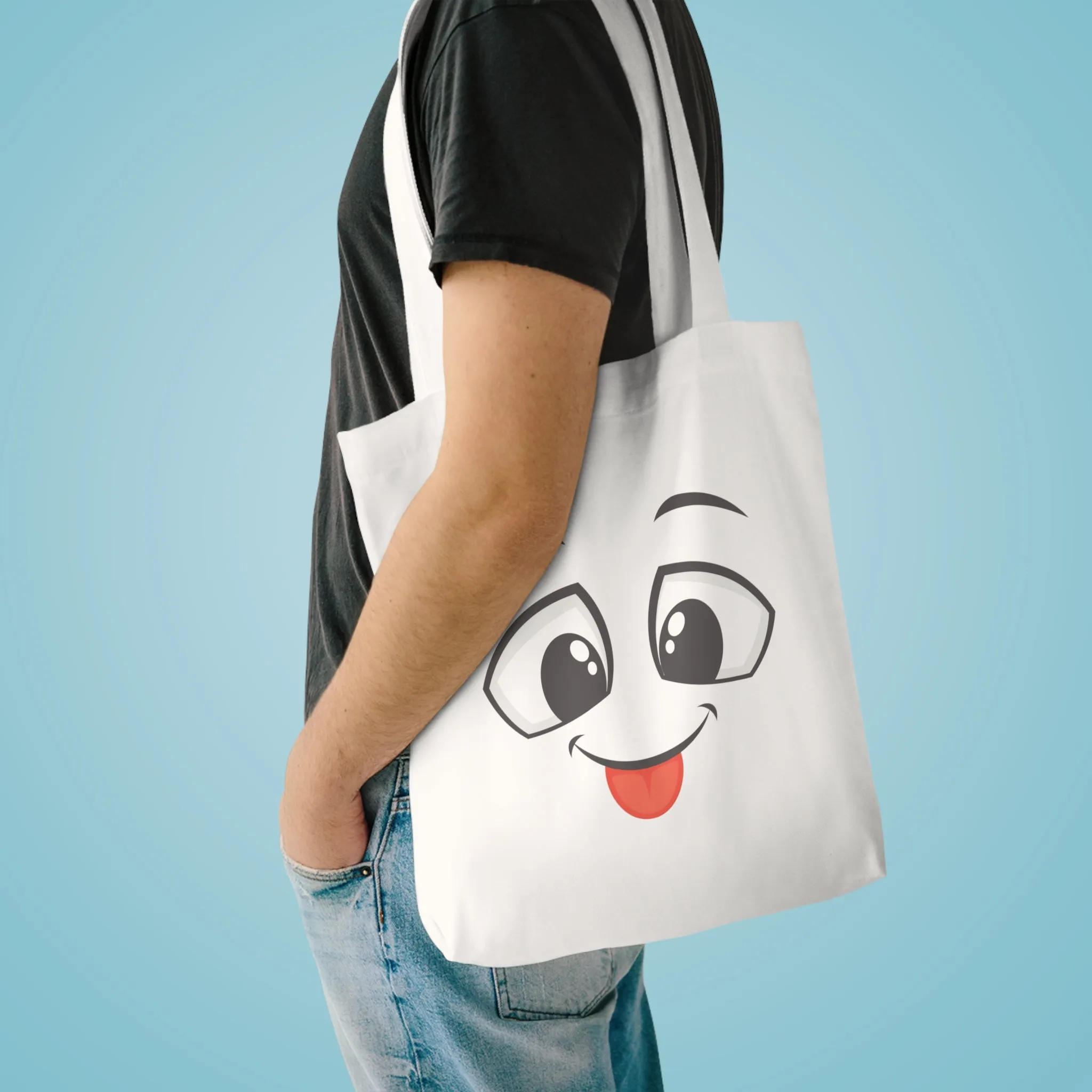 Funny Tote Bag | Cartoon Face |