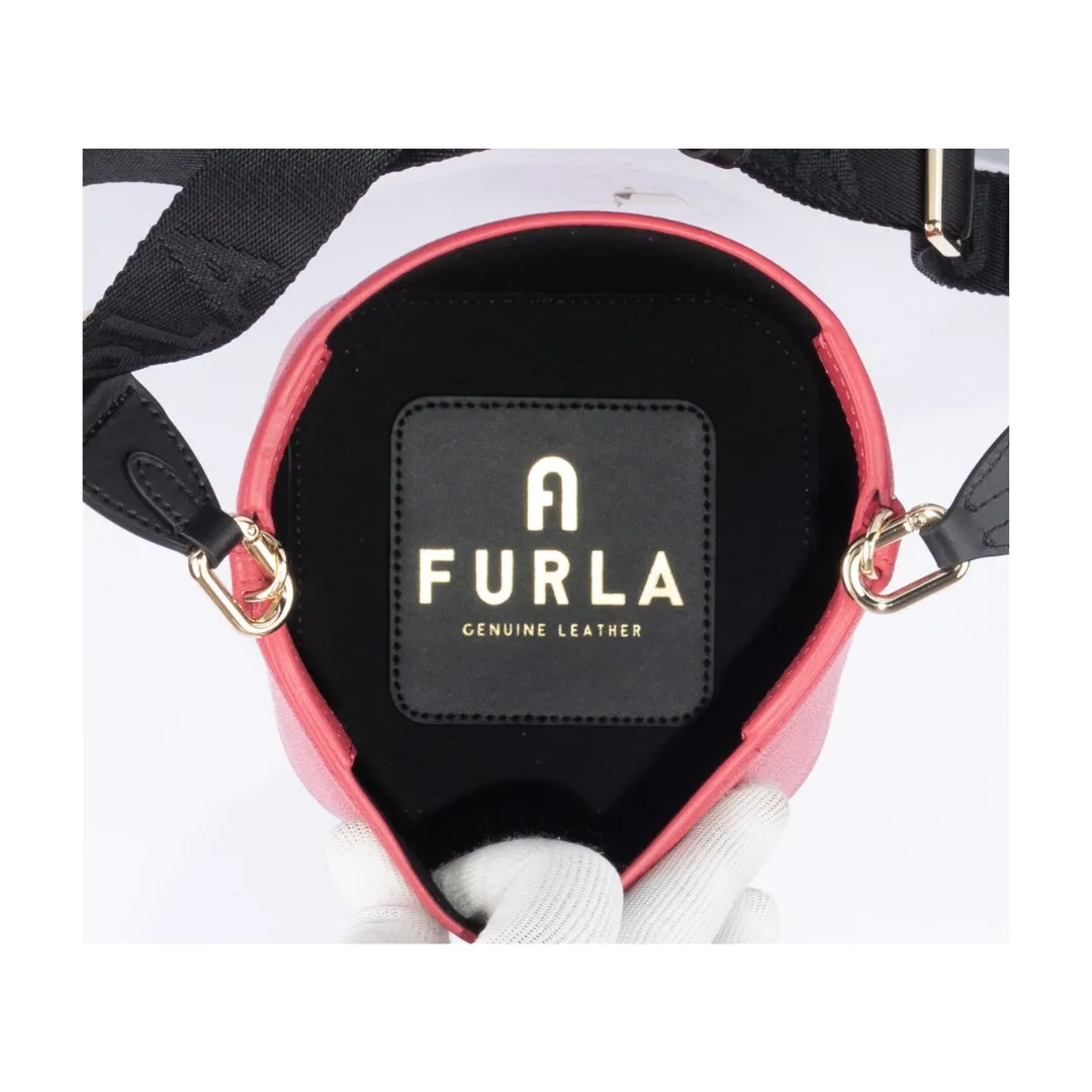 Furla Vertegine Mini Nero Bucket Bag